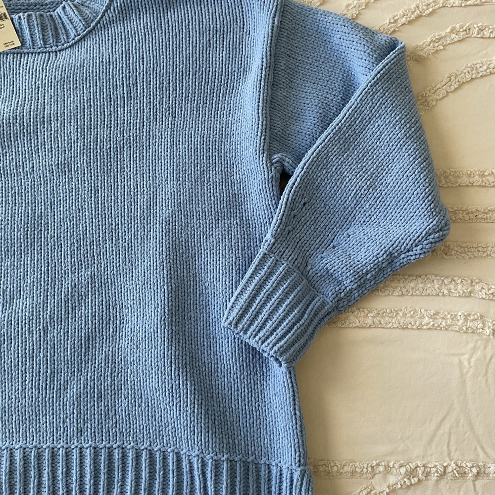 Aerie Light Blue Crew Neck Sweater S - Picture 8 of 10
